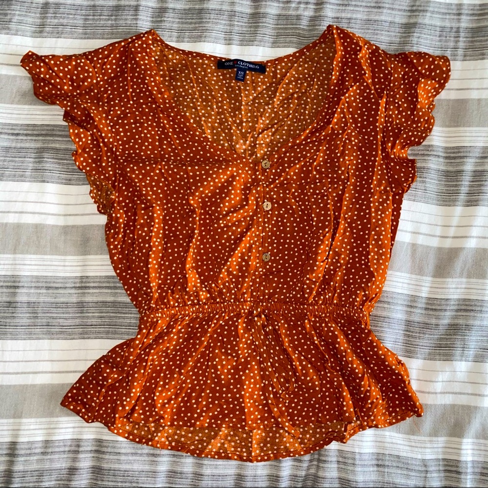 Flounce Sleeve Blouse